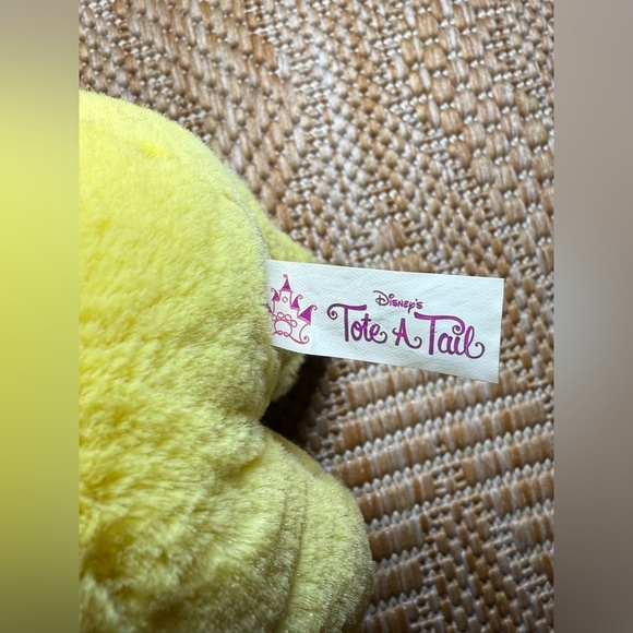 Disney Vintage Baby Pluto 9" Tote a Tail Plush, Yellow with Sparkles Plush - Picture 6 of 9